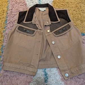 Vintage Cache Medium brown western vest